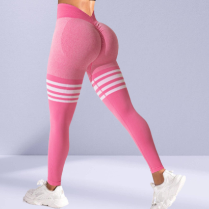 Legging Sport Femme-Rose