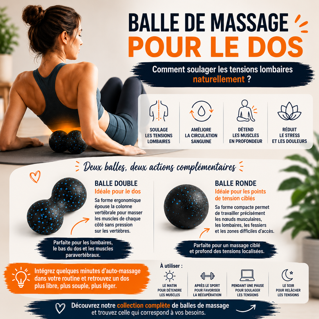 balle de massage pour le dos