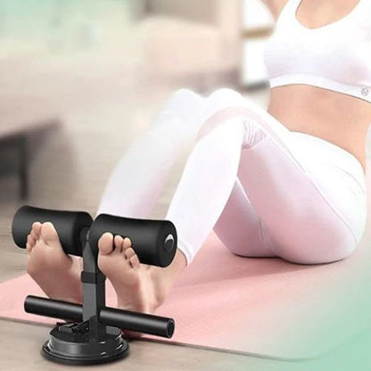 Entraineur abdominal noir avec ventouse puissante pour une stabilité 