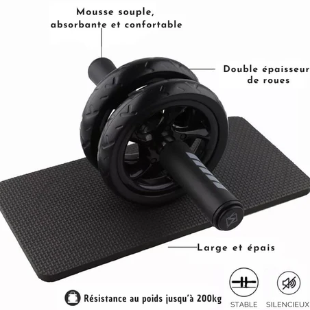 accessoire de musculation-roue pour abdominaux