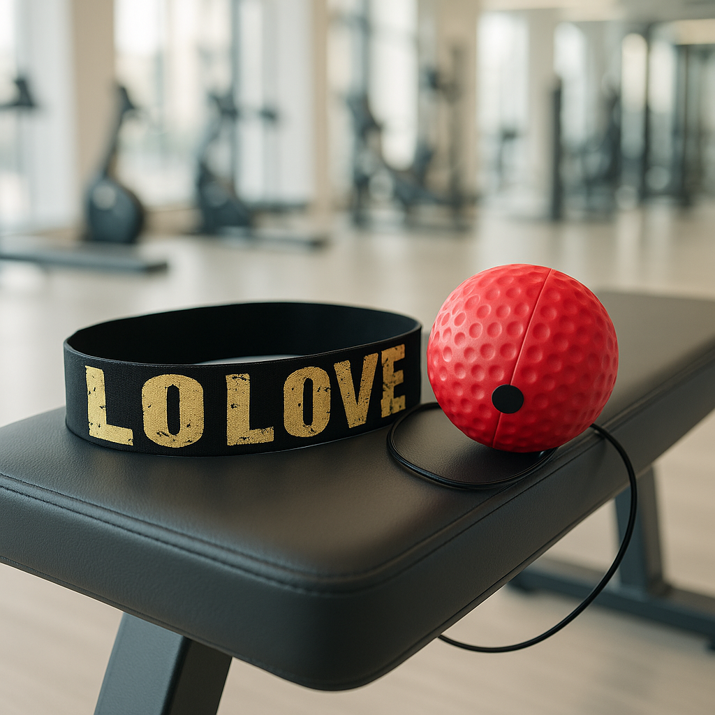 Balle de boxe rouge pour améliorer réflexe