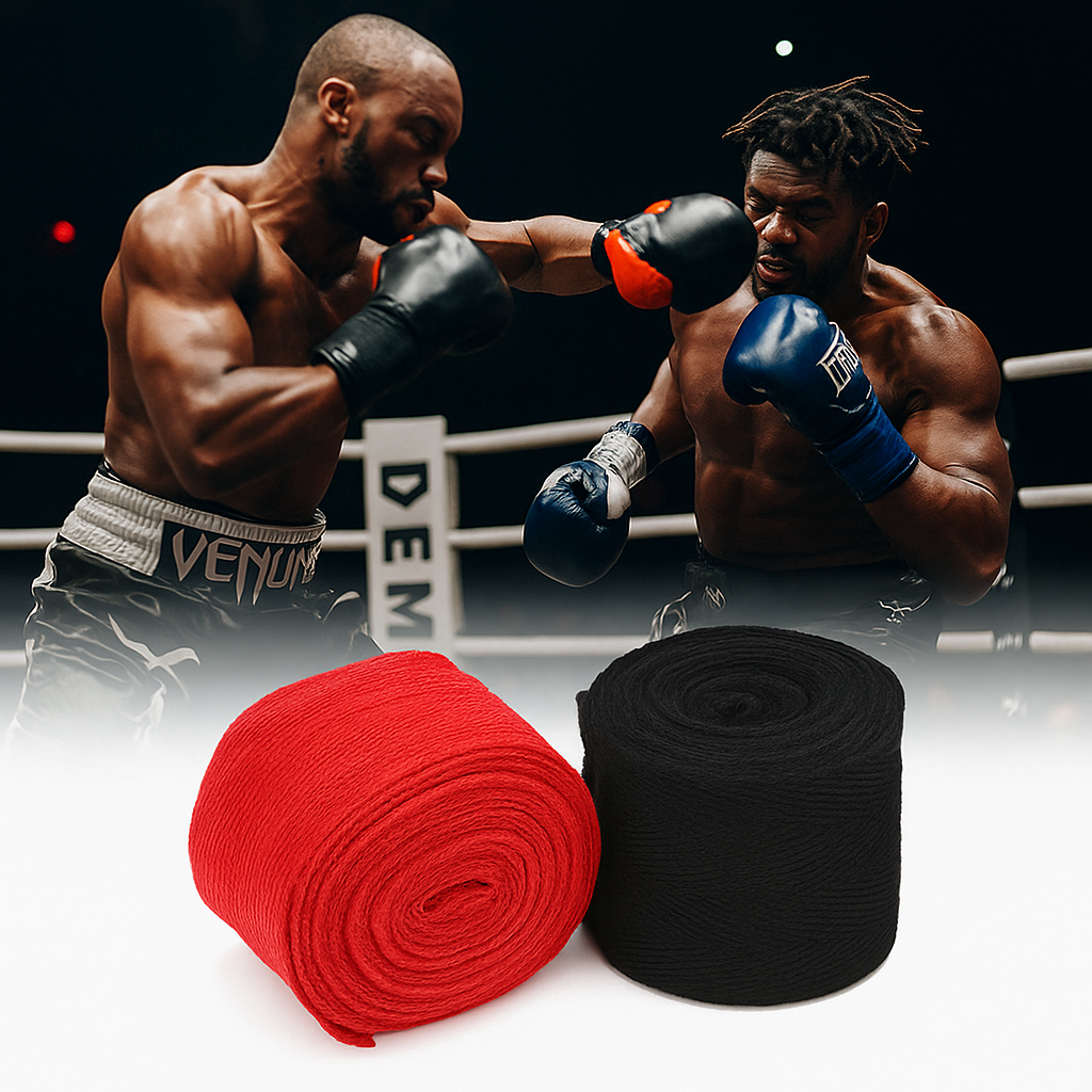 Bande de boxe rouge et noir