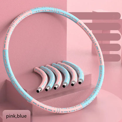 Cerceau lesté démontable, pliable rose et bleu