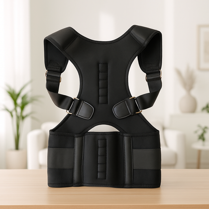 Correcteur de posture, ceinture lombaire, redresse dos noir