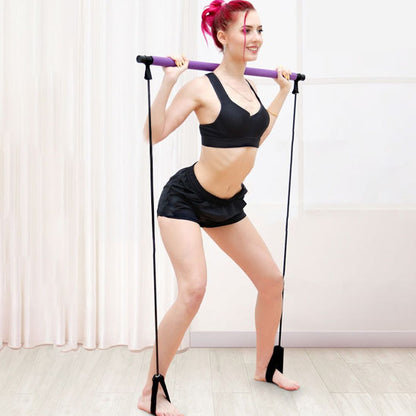 Élastique musculation, barre de pilates résistante
