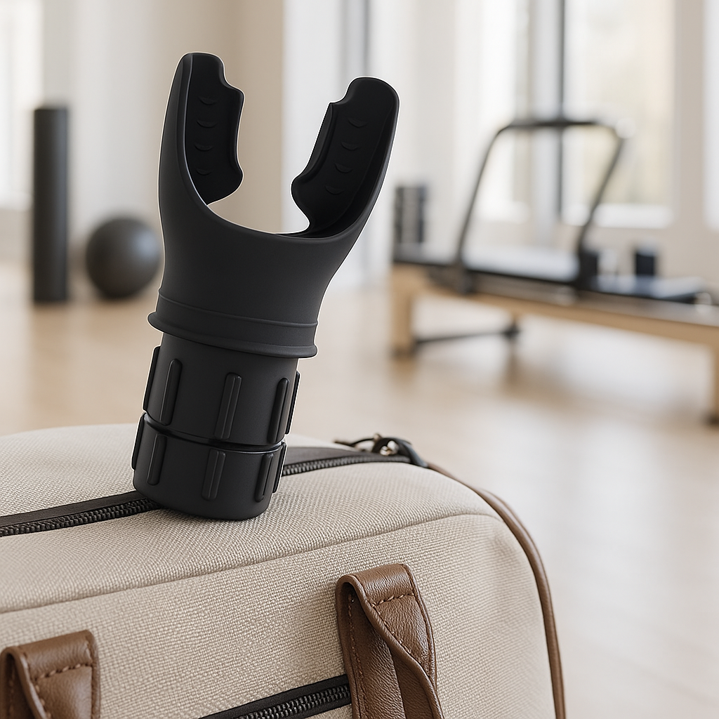 Entraineur respiratoire en silicone lavable, réglable pour le sport, santé, bien-être