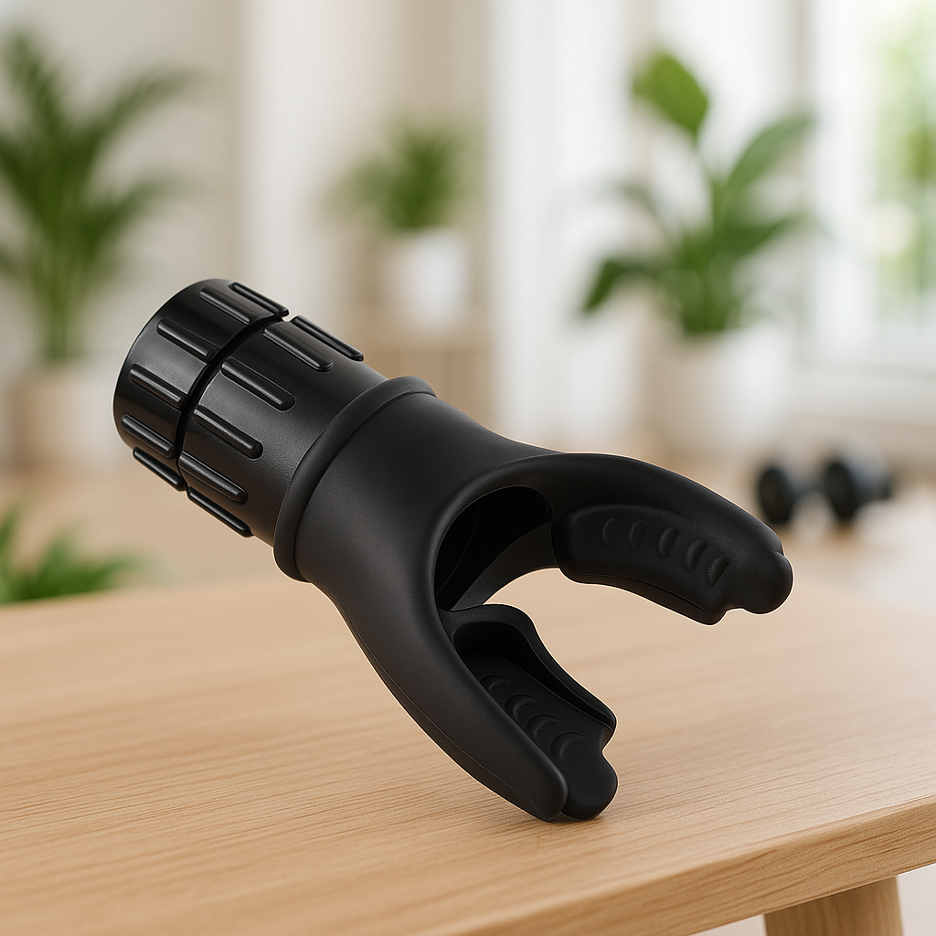 Entraineur respiratoire noir en silicone