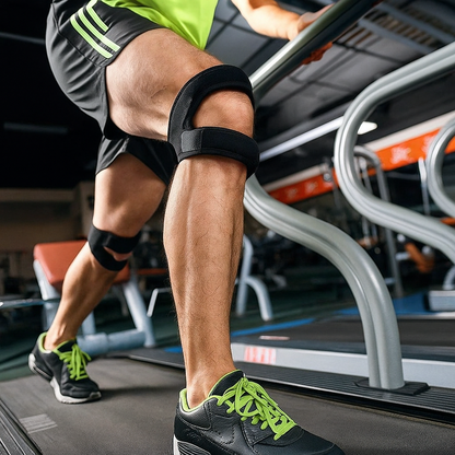 Genouillère sport double sangle ajustable