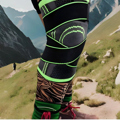 Genouillère sport avec double sangle velcro 