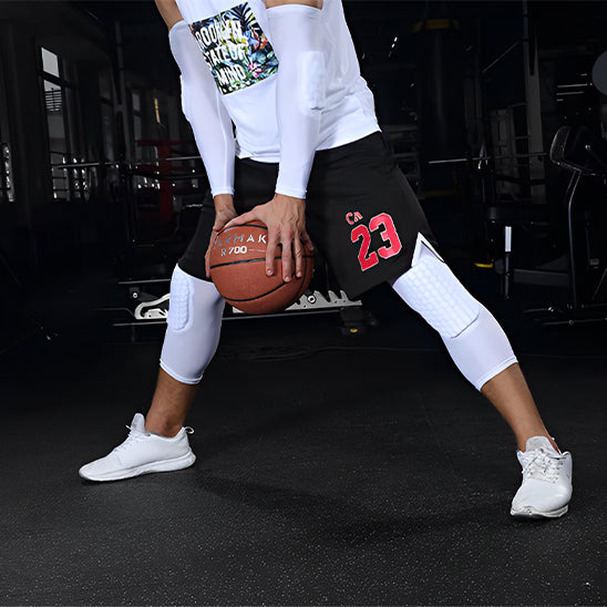 Genouillère sport, manchon de compression avec renfort absorbe choc