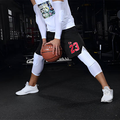 Genouillère sport, manchon de compression avec renfort absorbe choc