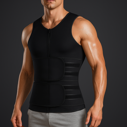 Gilet de sudation pour homme gainage ventre plat