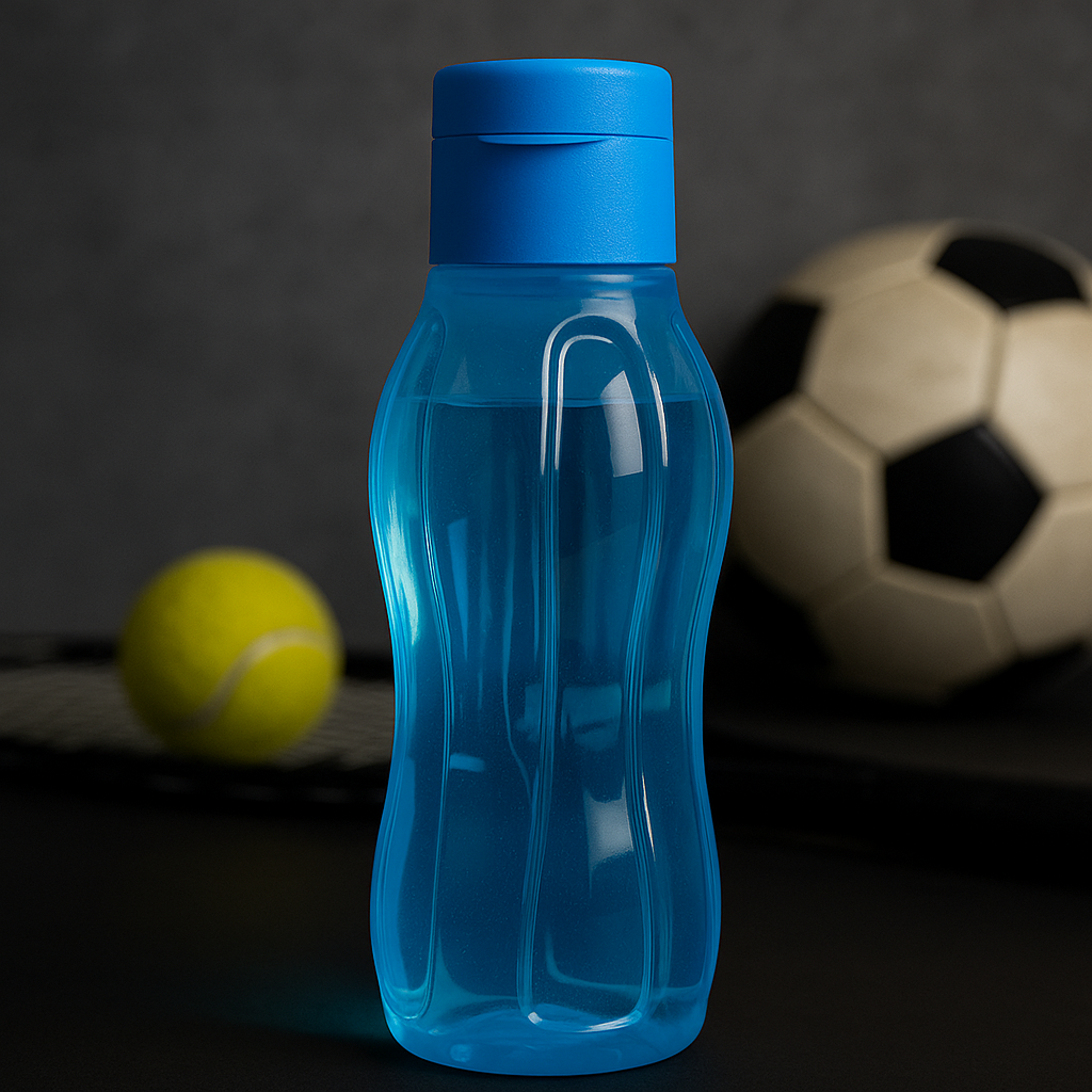 Gourde bleue transparente pour hommes, femmes, enfants