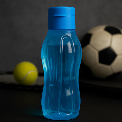 Gourde bleue transparente pour hommes, femmes, enfants