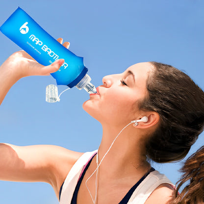 Gourde rétractable pour le sport