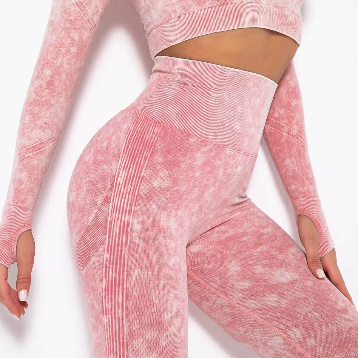 legging sport femme rose push-up
