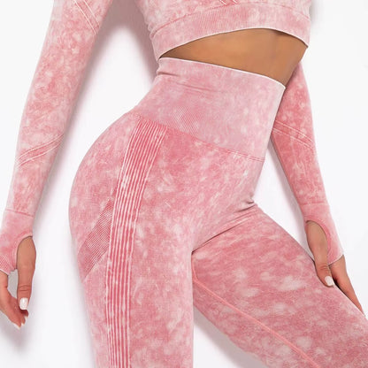 legging sport femme rose push-up