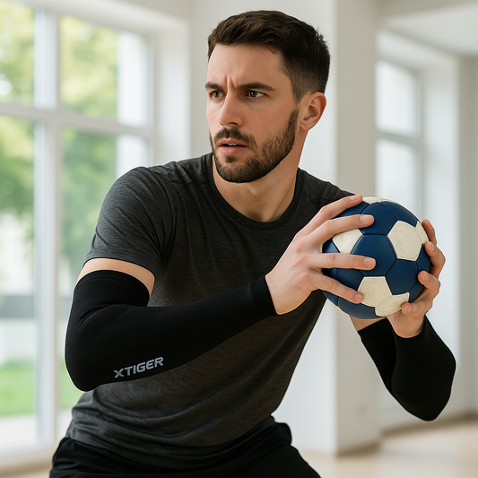 Manchon de compression noir pour bras 