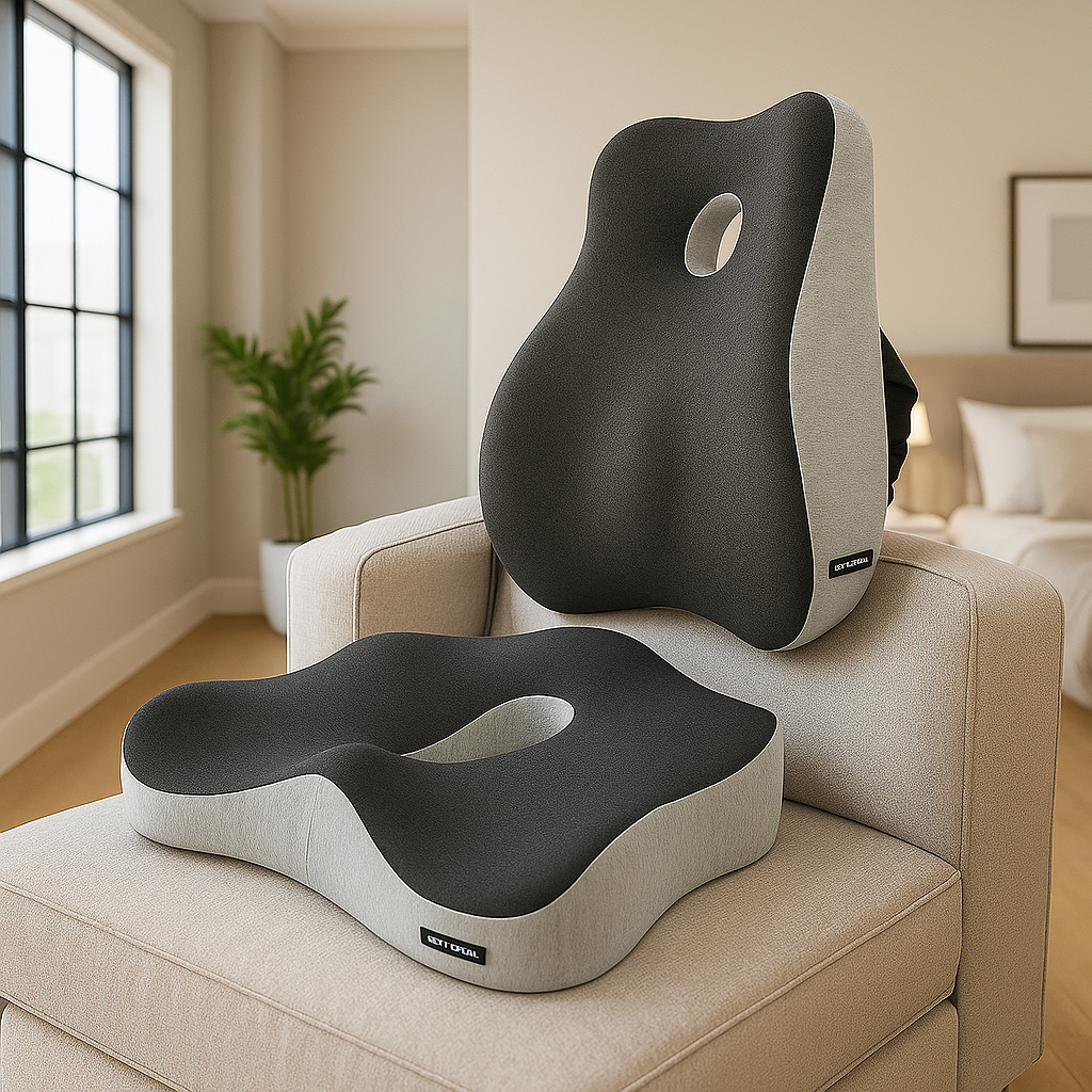 Ensemble de coussin de chaise bureau ergonomique, assisse et dossier