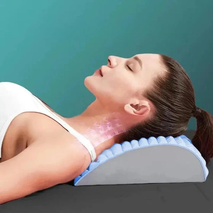Coussin d'étirement du dos, offrant massage et détente