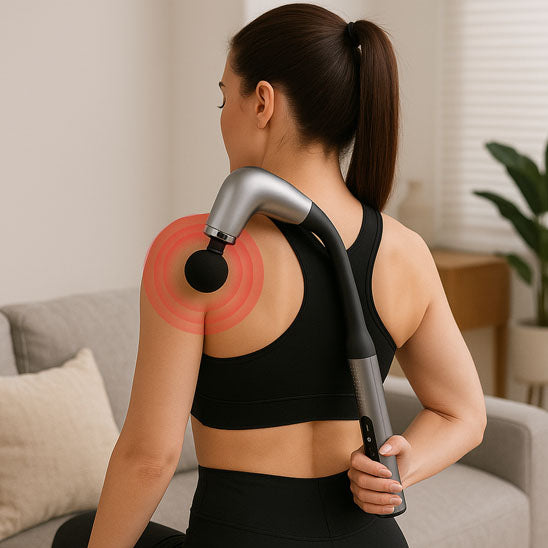 Pistolet de massage vibrant pour récupération musculaire, soulager les tensions et douleurs du corps