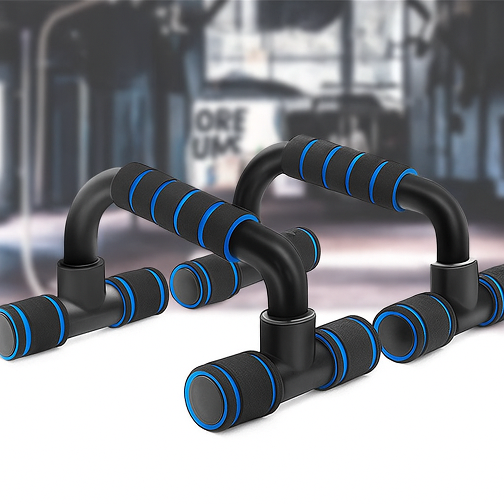 Poignée pour pompe bleu, support stable antidérapant avec mousse confortabe