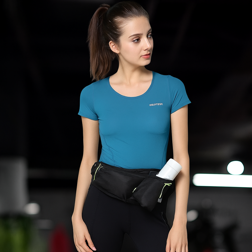 Sac banane, ceinture porte gourde avec poches pratiques pour ranger vos affaires durant vos activités sportive