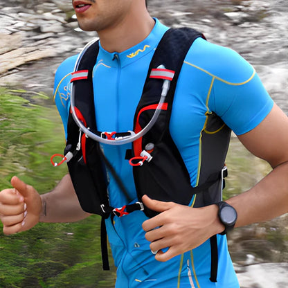 Sac de sport, gilet d'hydratation, gilet de course, randonnée, moderne, tendance avec multiples poches de rangement