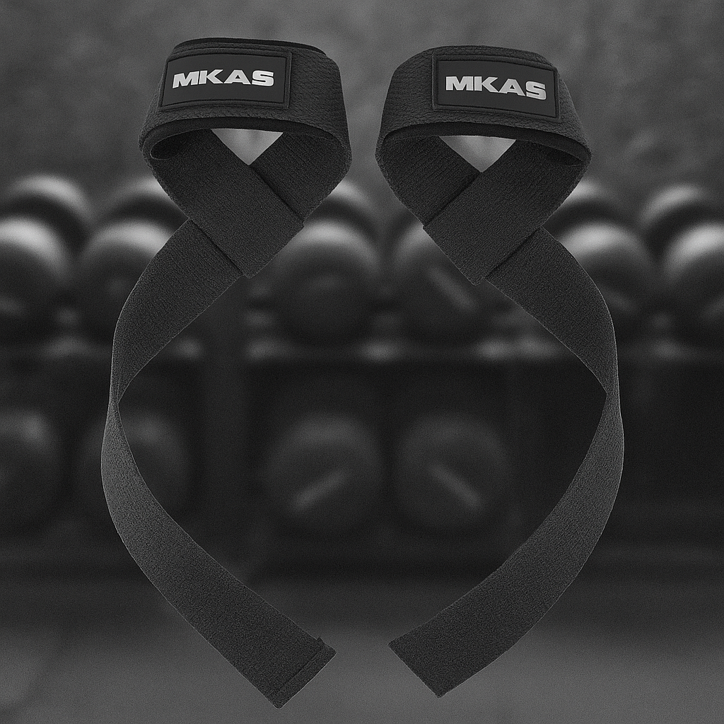 Paire de sangle tirage, levage noire pour musculation