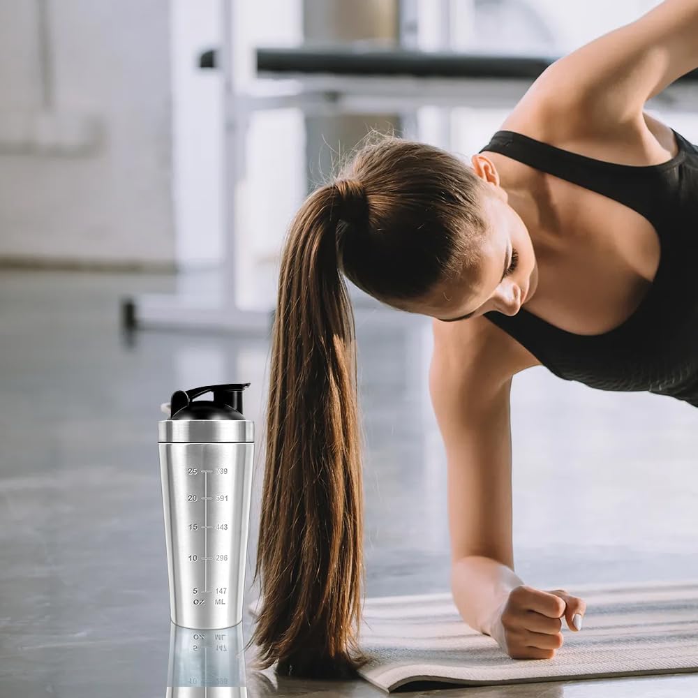 Shaker proteine avec bouchon anti fuite