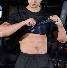 T-shirt homme sudation effet sauna