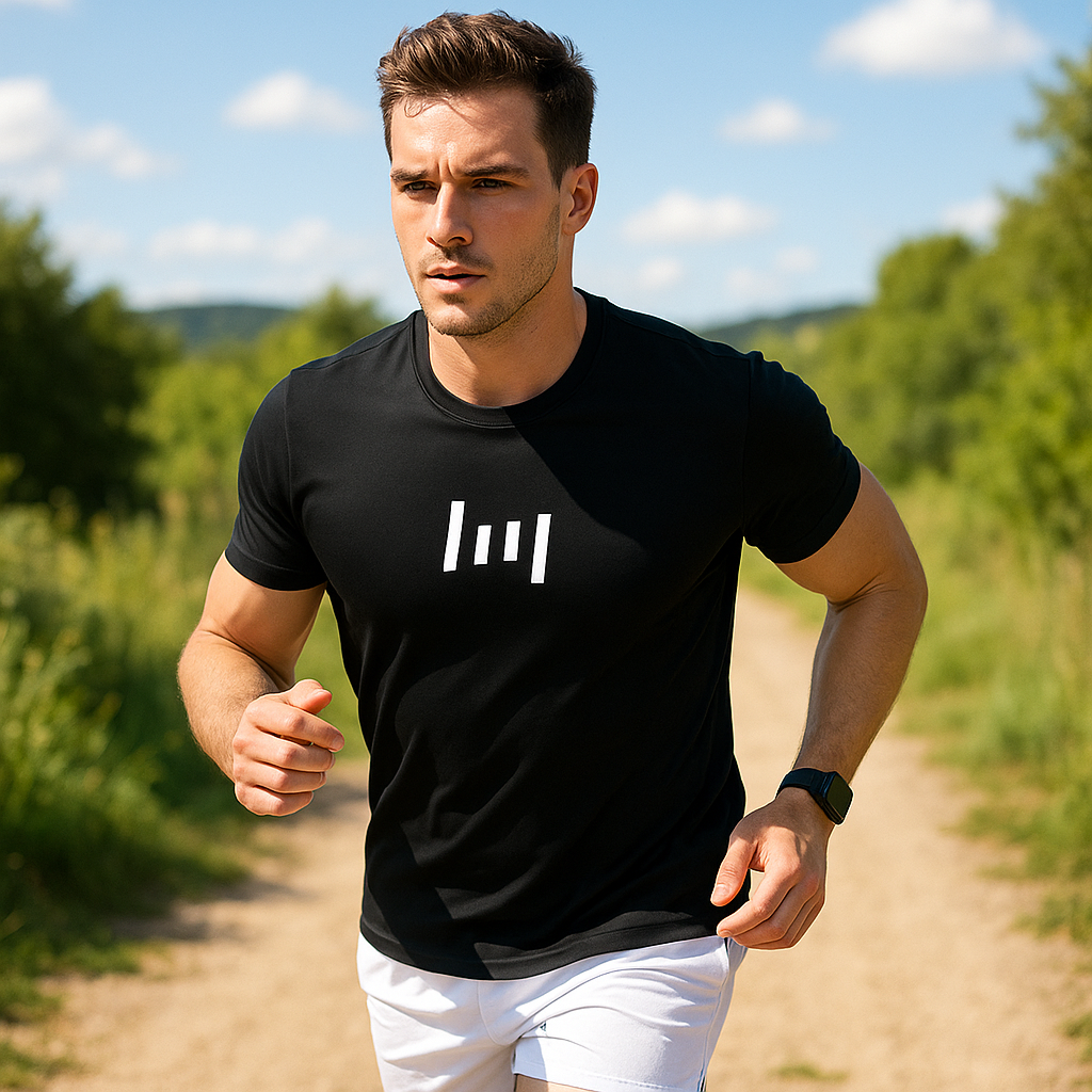 T-shirt sport homme respirant, élastique