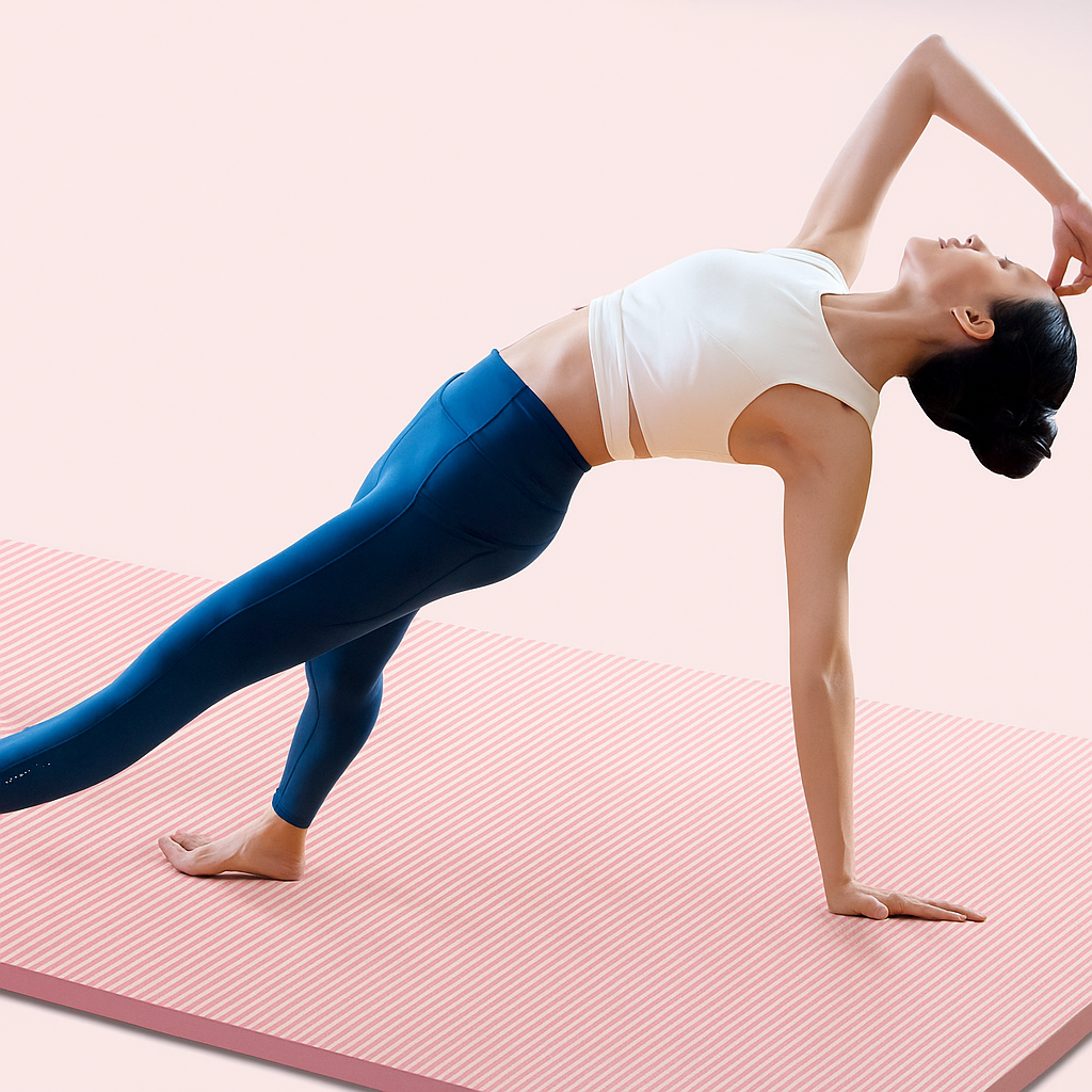 Tapis de yoga épais, doux, antidérapant, lavable