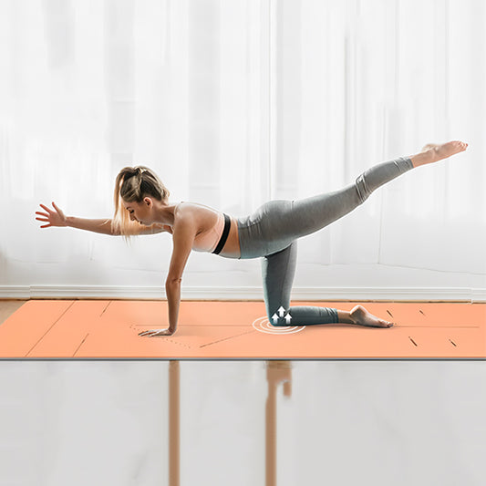 Tapis de yoga, pilates, gym, zenup, alignement mains, pieds